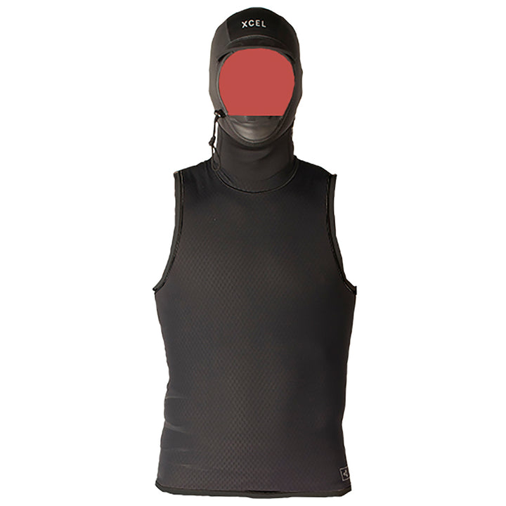 XCEL Celliant Jacquard Vest with 2mm G&B Hood Black