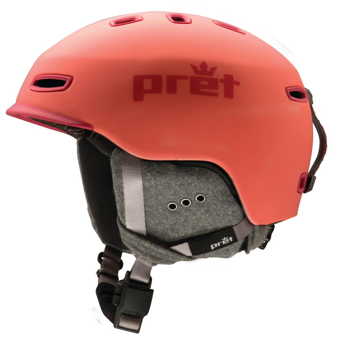 Pret Lyric Helmet - Women's Rubber Hot Coral