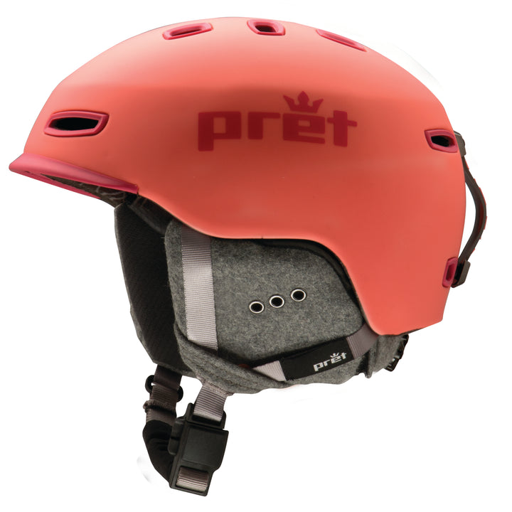 Pret Lyric Helmet - Women's Rubber Hot Coral