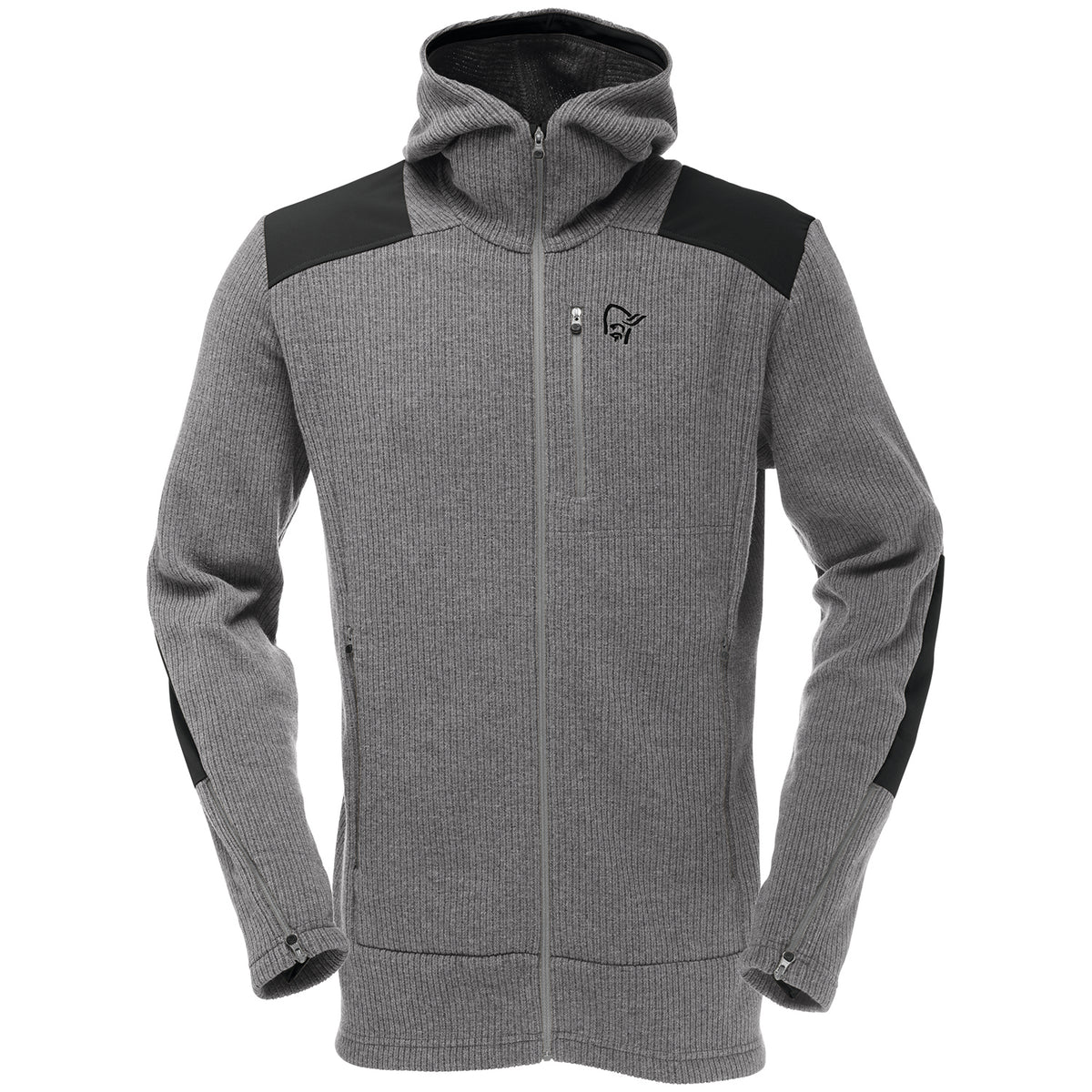 Norrona Tamok Warm/Wool2 Zip Hoodie Mercury