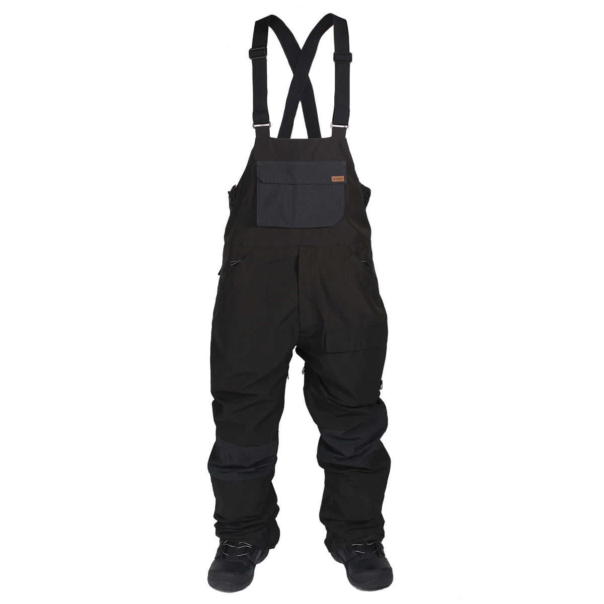 Ride Central Bib Pants Black/Charcoal Melange