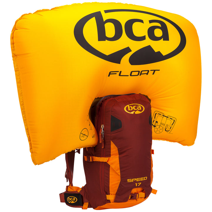 BCA Float 2.0 17 Speed Airbag Pack Maroon/Orange