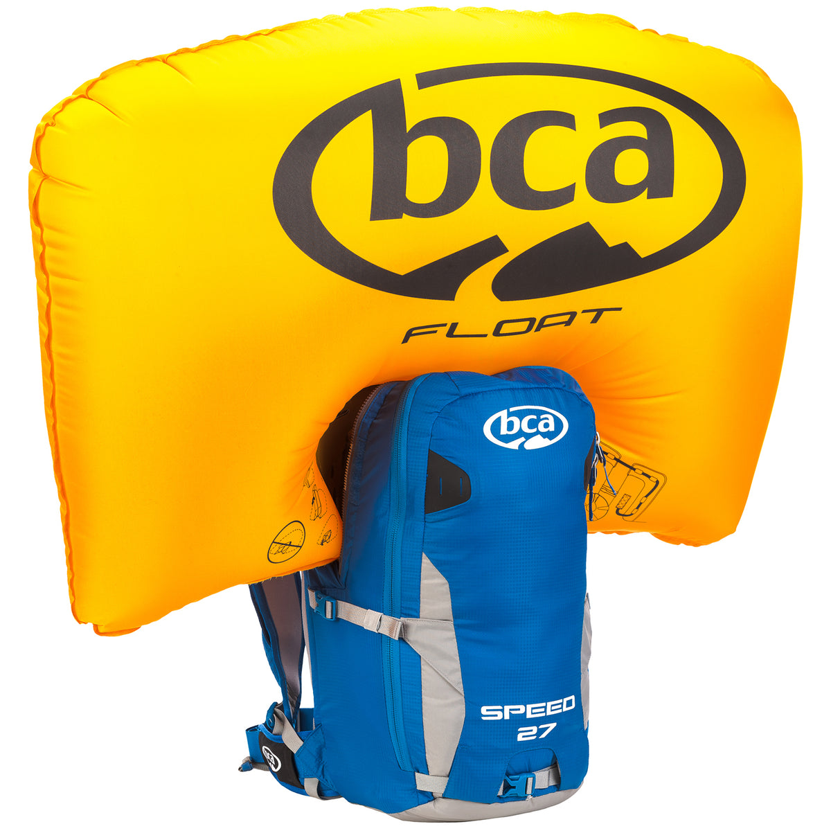 BCA Float 2.0 27 Speed Airbag Pack Blue/Grey