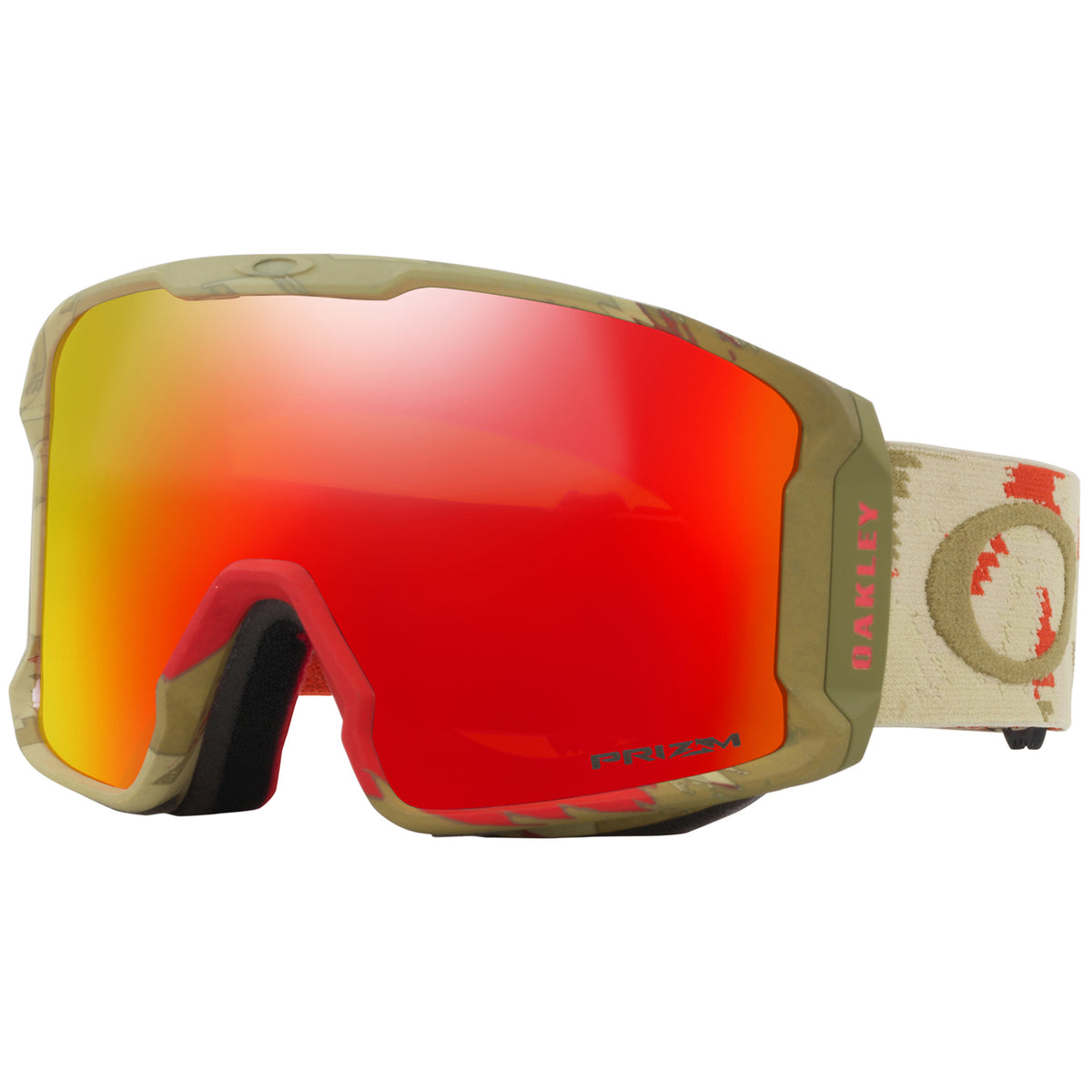 Oakley Sammy Carlson Line Miner Goggles Razor Red Camo/Prizm Torch Iridium