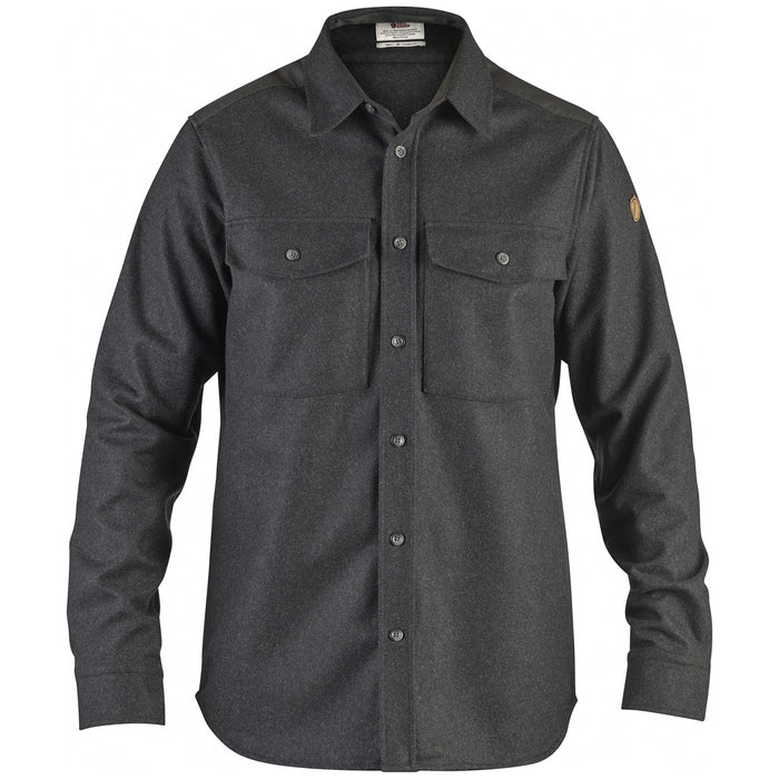 Fjällräven Övik Re-Wool Long-Sleeve Shirt Dark Grey