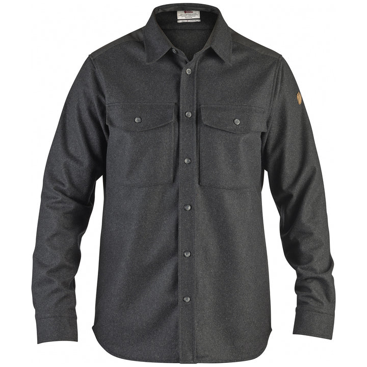 Fjällräven Övik Re-Wool Long-Sleeve Shirt Dark Grey