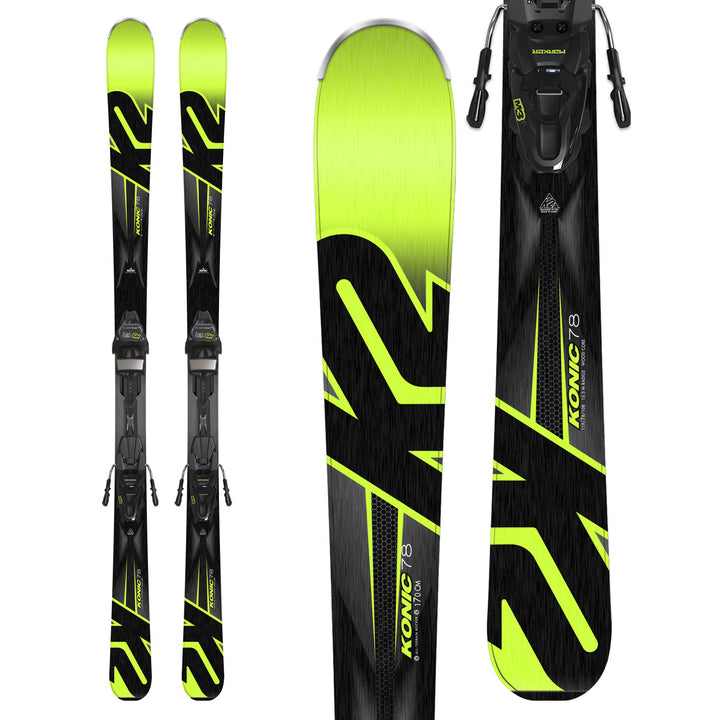 K2 Konic 78 Skis + M3 10 Bindings 2018