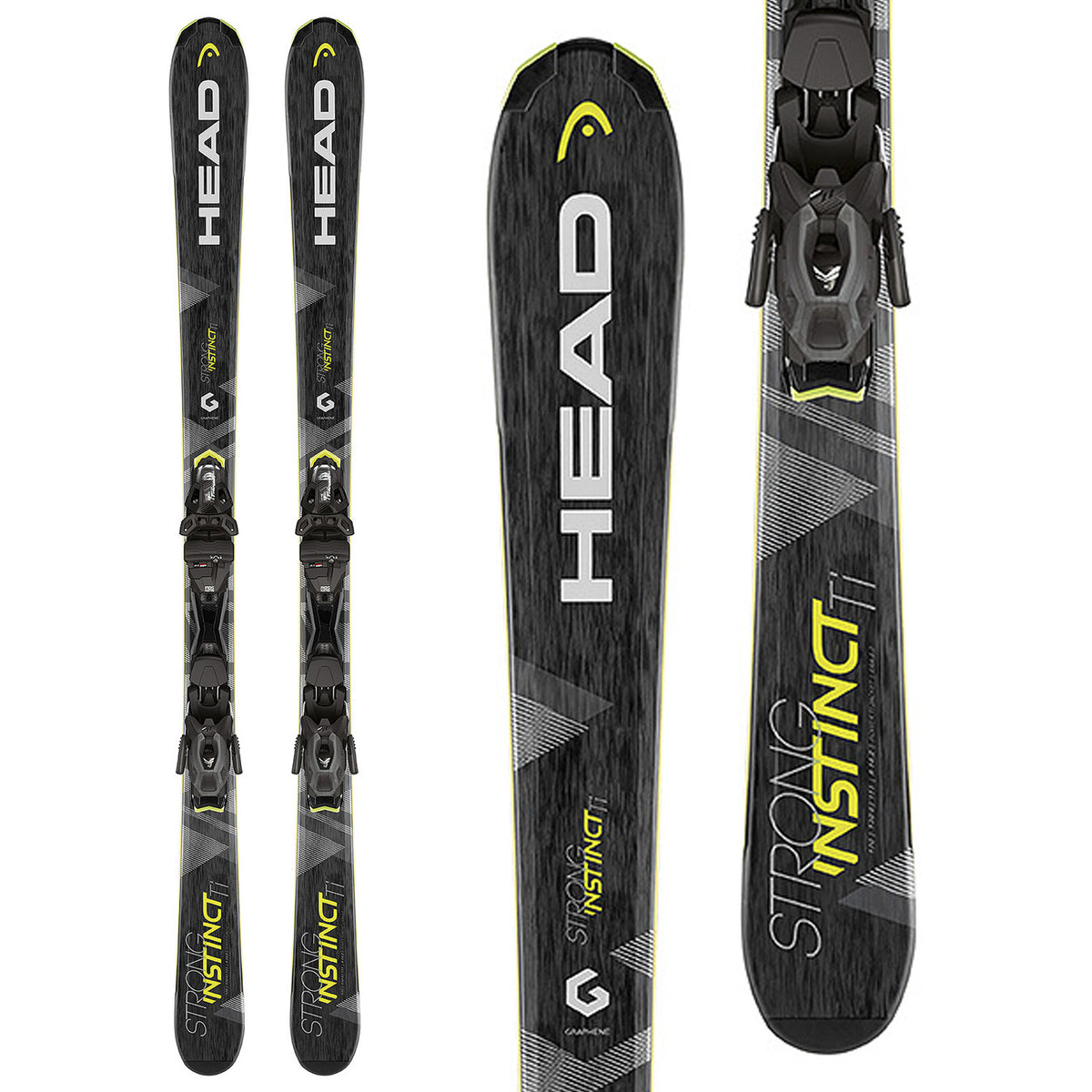 Head Strong Instinct Ti Skis + PR 11 MBS Bindings 2018