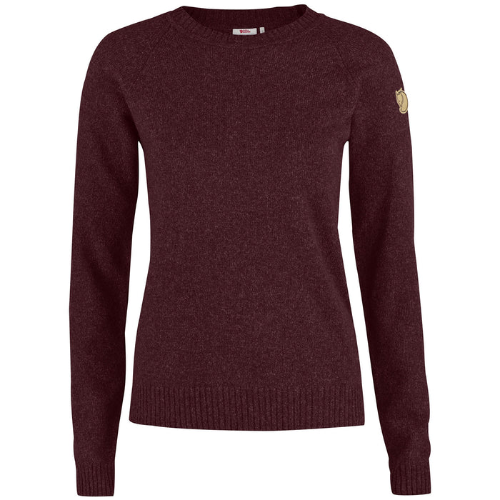 Fjällräven Övik Re-Wool Sweater - Women's Dark Garnet