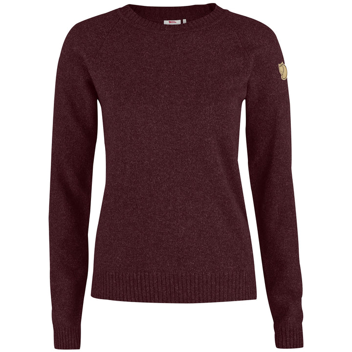 Fjällräven Övik Re-Wool Sweater - Women's Dark Garnet
