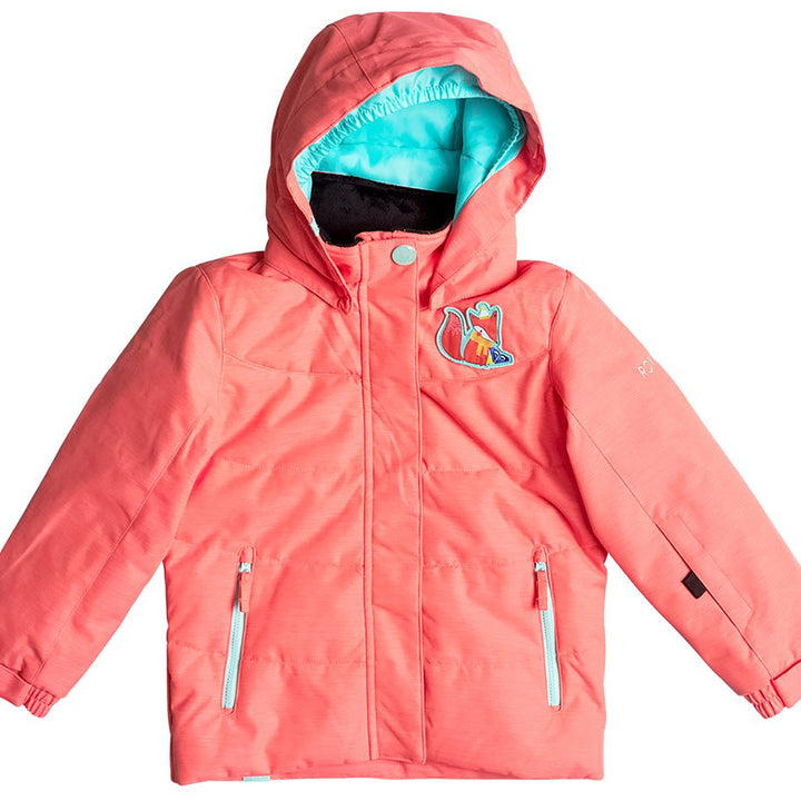 Roxy Anna Jacket - Little Girls' Neon Grapefruit