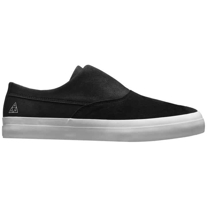 HUF Dylan Slip On Shoes Black/Black/White