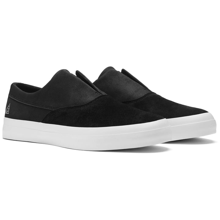 HUF Dylan Slip On Shoes Black/Black/White