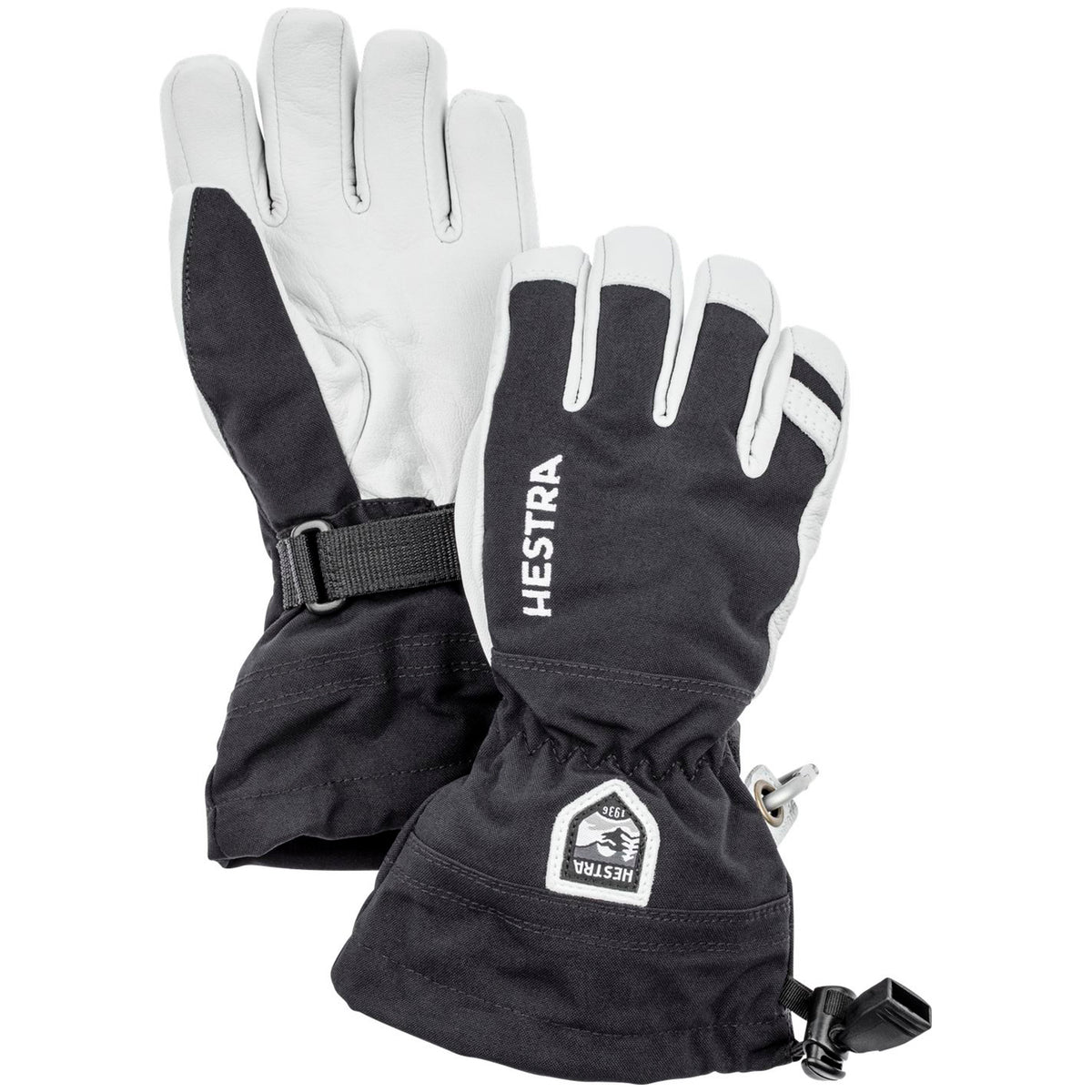 Hestra Army Leather Heli Ski Jr. Gloves - Kids' Black