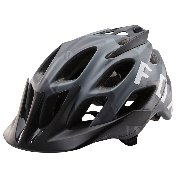 Fox Flux Camo Bike Helmet Black Camo