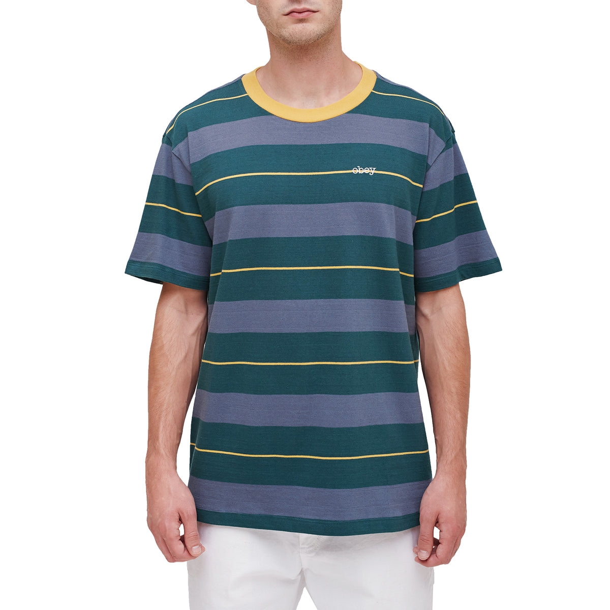 Obey Clothing Program Box T-Shirt Green Multi