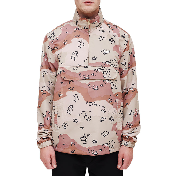 Obey Clothing Runaround Anorak Jacket Choco Chip Camo