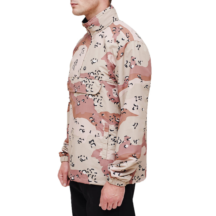Obey Clothing Runaround Anorak Jacket Choco Chip Camo