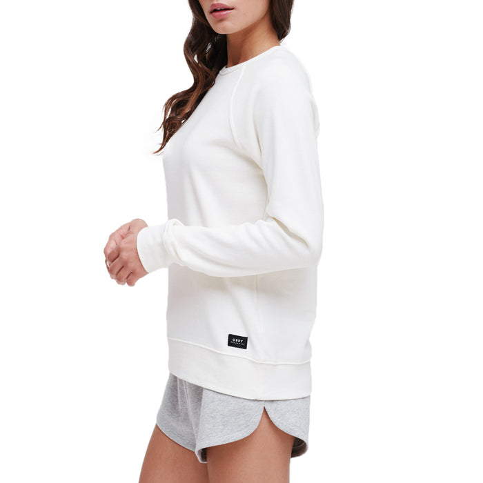 Obey Clothing Comfy Creatures Crewneck Sweatshirt - Women's Marshmallow