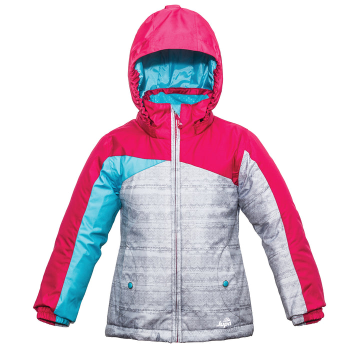 Jupa Olivia Jacket - Girls' Light Grey Mix Print