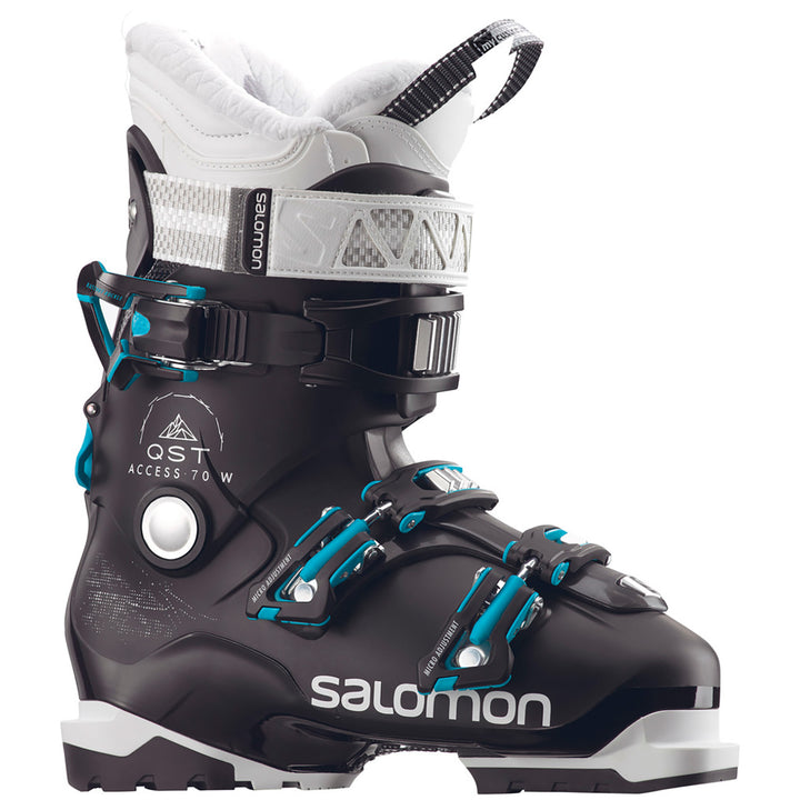 Salomon QST Access 70 W Ski Boots - Women's 2019 Black/Anthracite Transluce/Aqua Blue