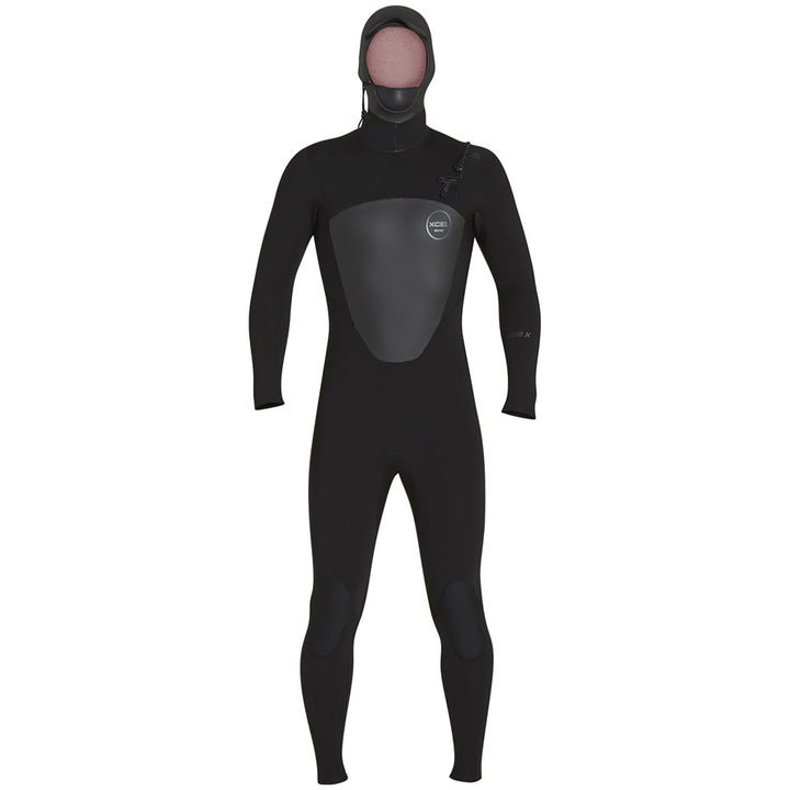 XCEL 5/4 Axis Front Zip Hooded Wetsuit Black