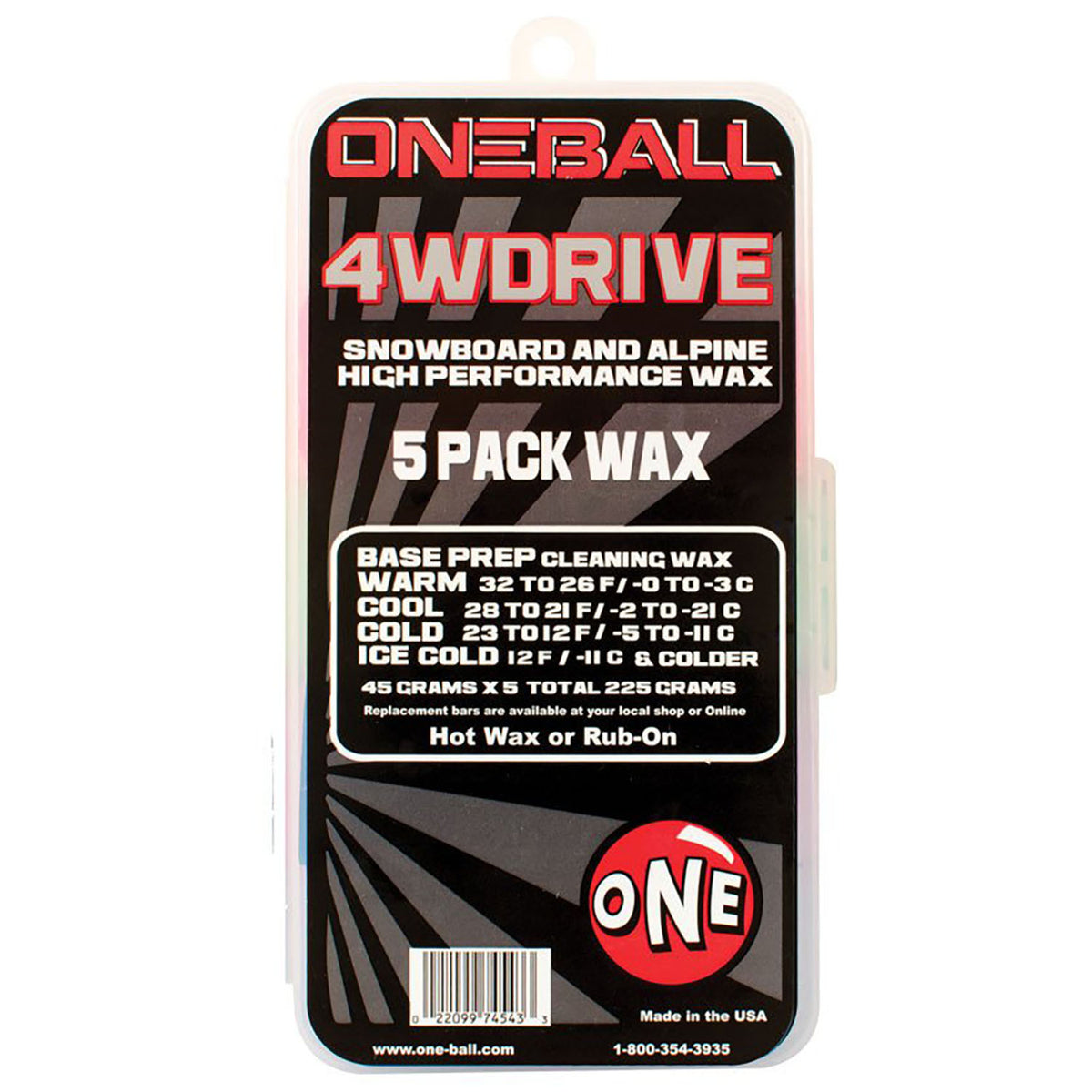 OneBall 4WD 5-Pack Wax None