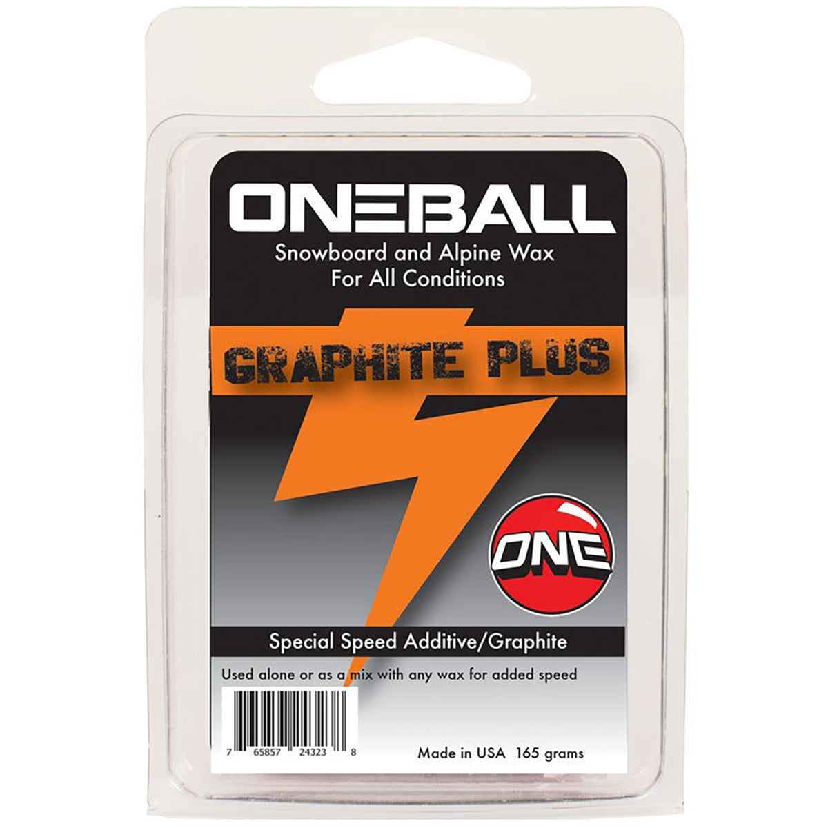 OneBall F-1 Graphite Snowboard Wax - All Temp None