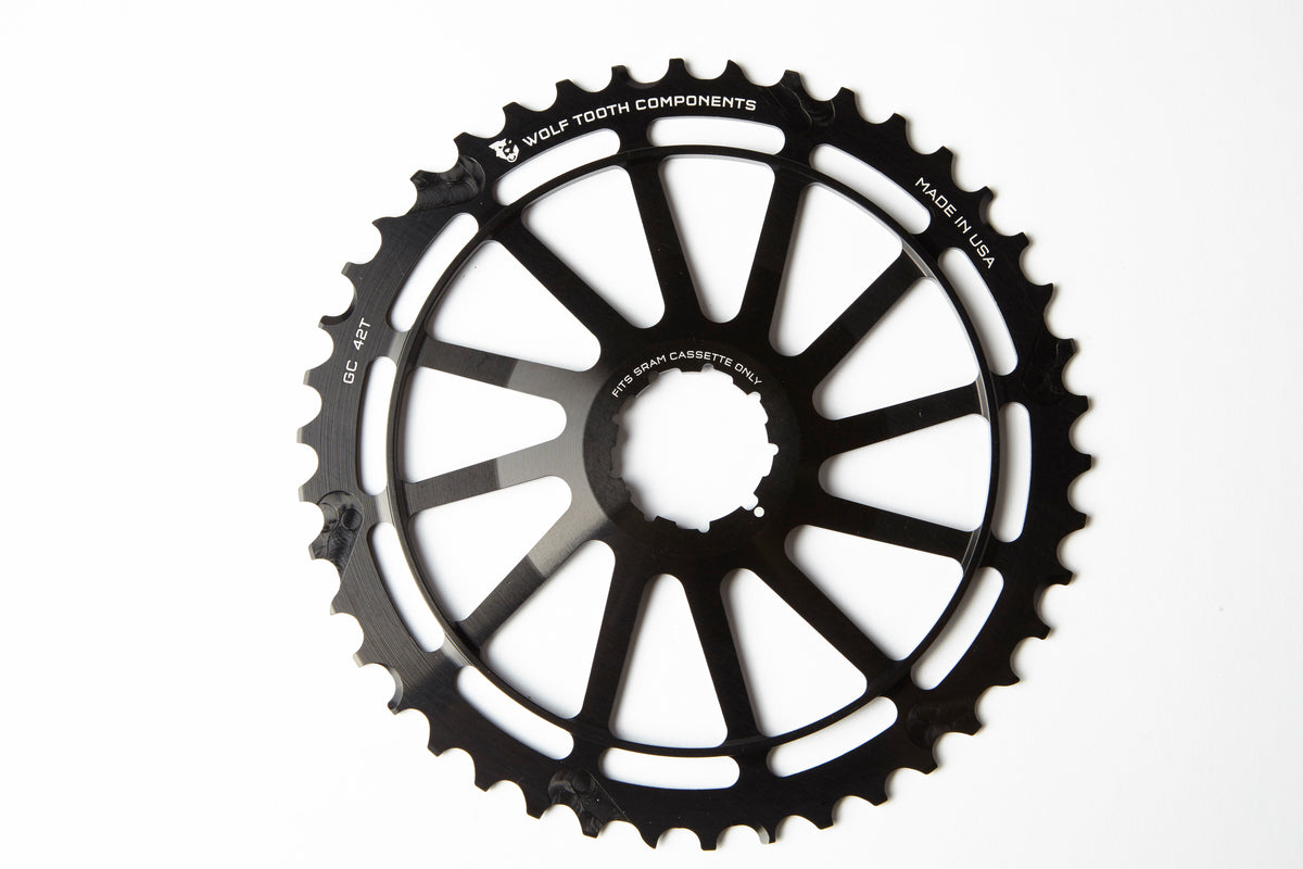 Wolf Tooth Components GC 42 + 16t Cog Bundle for SRAM 11-36t 10-Speed Cassettes Black