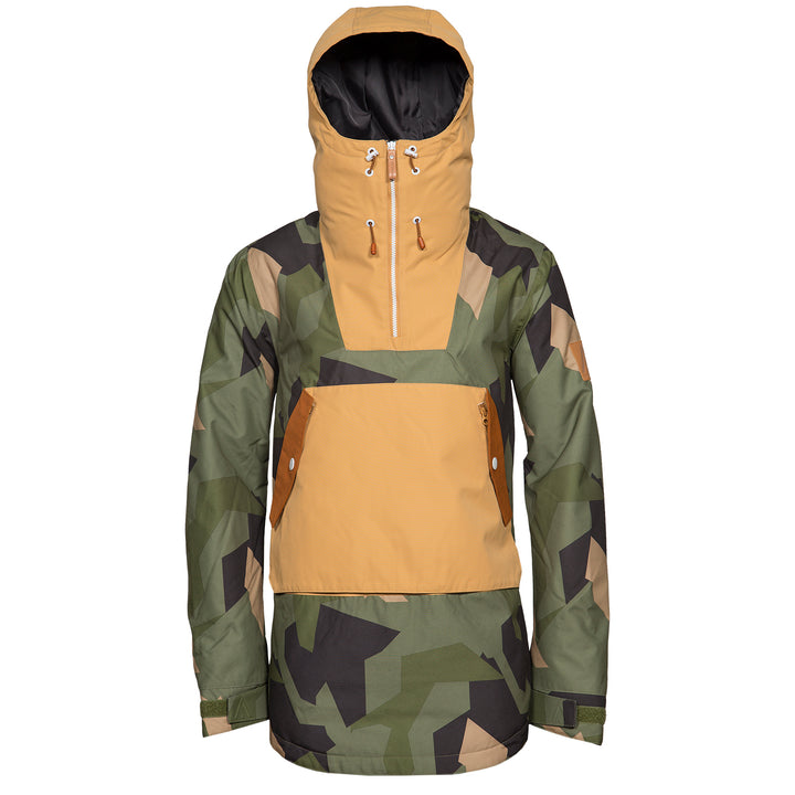 WearColour Wear Anorak Jacket Asymmetric Olive