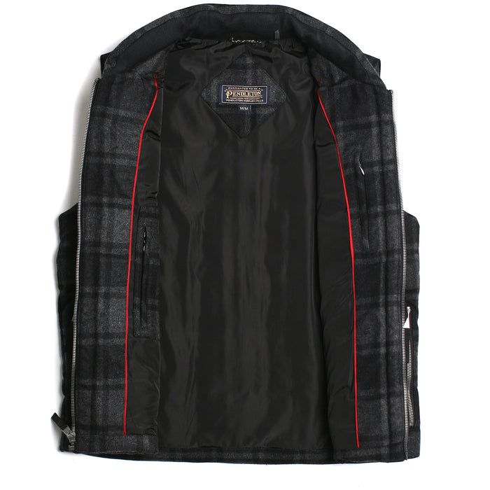 Pendleton Yosemite Vest Black/Charcoal Plaid