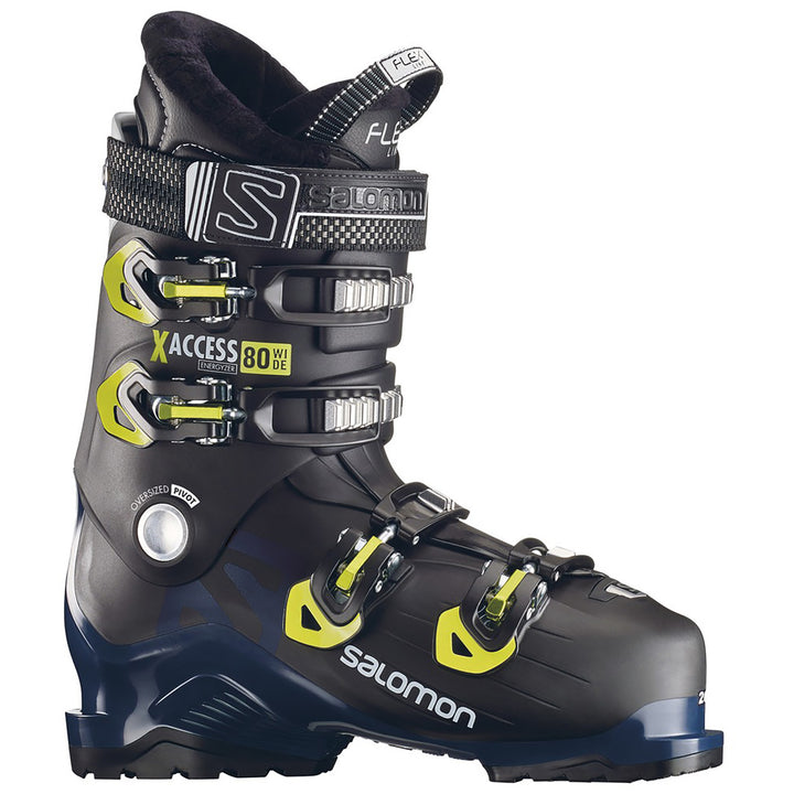 Salomon X Access 80 Wide Ski Boots 2019 Black / Petrol Blue / Acid Green