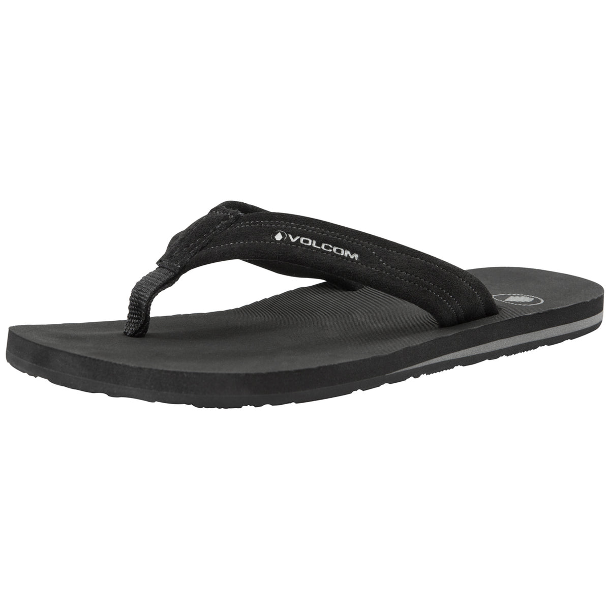 Volcom Driftin Leather Sandals Black
