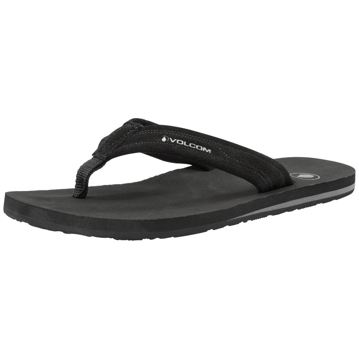 Volcom Driftin Leather Sandals Black