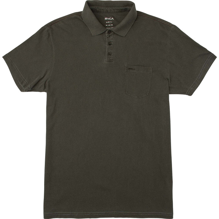 RVCA PTC Pigment Polo Shirt Black