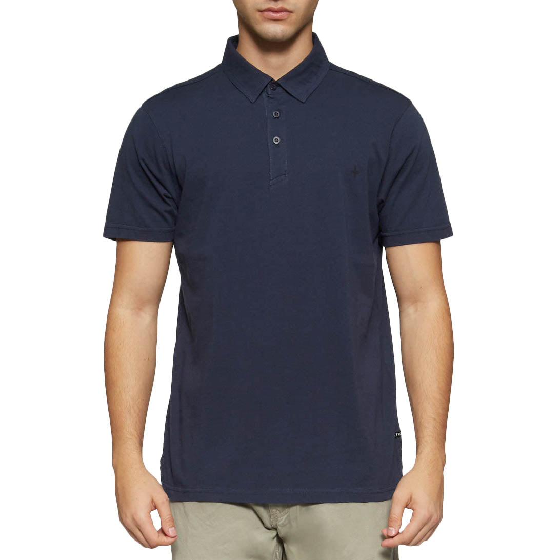 Tavik Preston Solid Polo Shirt Shadow Blue