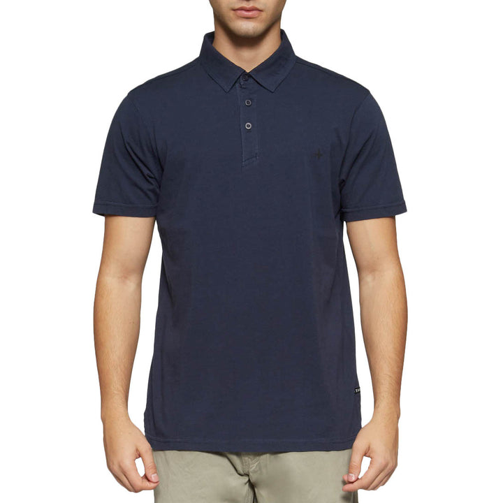 Tavik Preston Solid Polo Shirt Shadow Blue