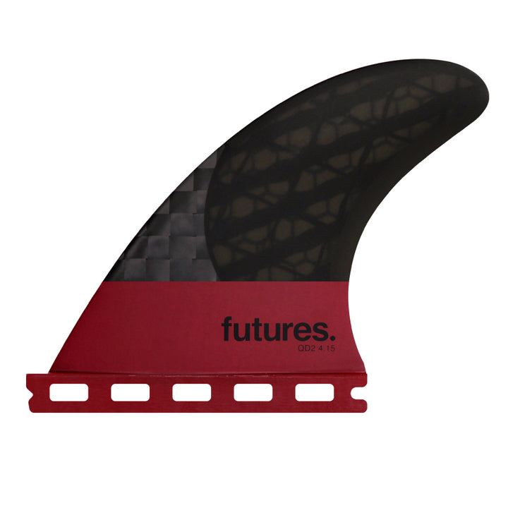 Futures QD2 4.15 Blackstix 3.0 Quad Rear Fin Set Smoke/Violet