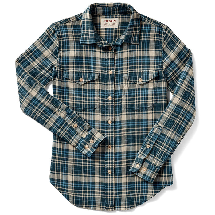 Filson Scout Long-Sleeve Shirt - Women's Blue/Tan Plaid
