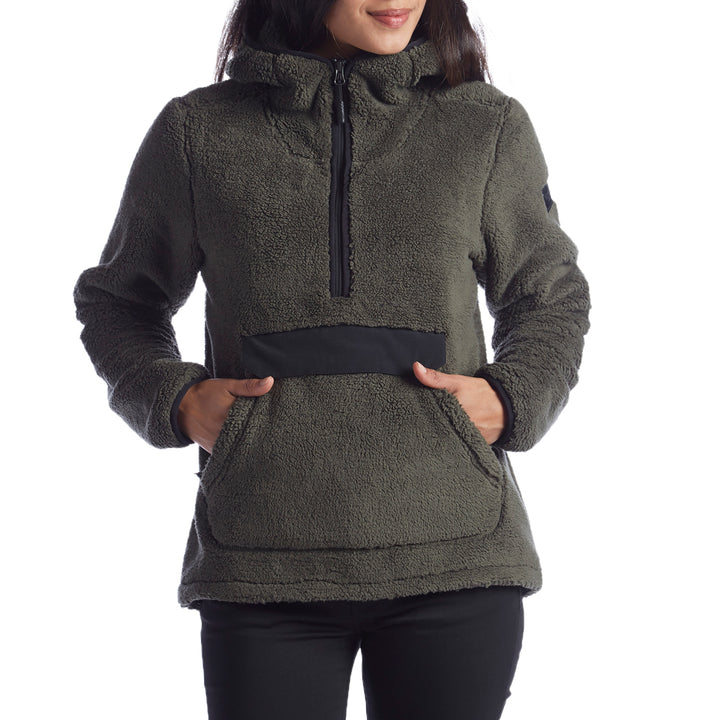 The North Face Campshire Pullover Hoodie - Women's New Taupe Green