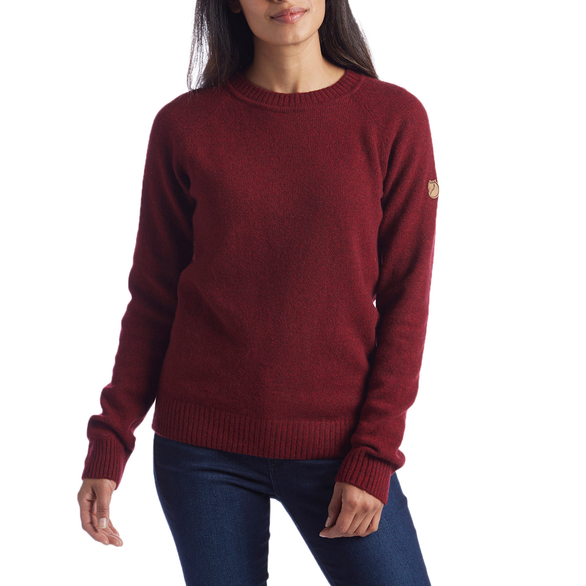 Fjällräven Övik Re-Wool Sweater - Women's Dark Garnet