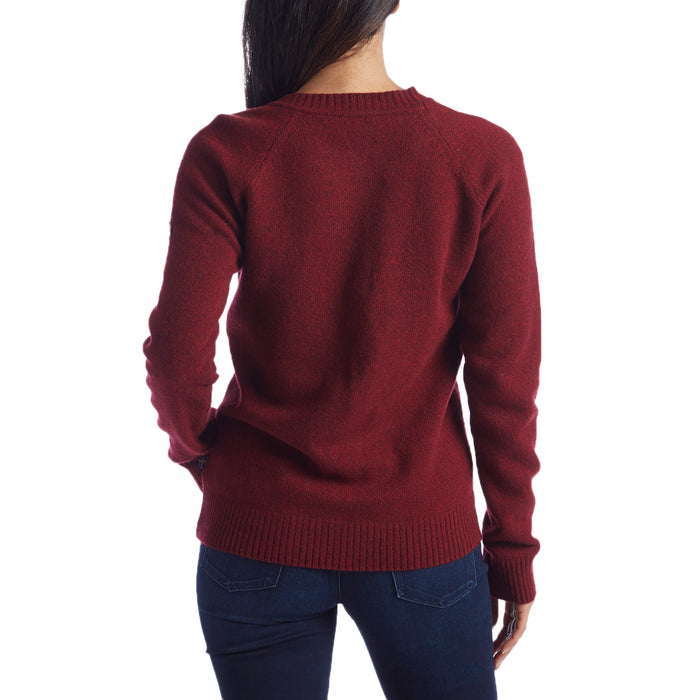 Fjällräven Övik Re-Wool Sweater - Women's Dark Garnet