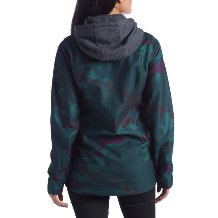 Volcom Circle Flannel Jacket - Women's Dark Camo