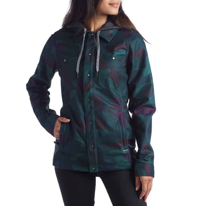 Volcom Circle Flannel Jacket - Women's Dark Camo