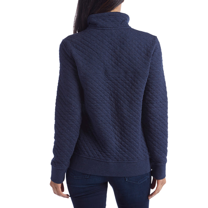 Patagonia Cotton Quilted Snap-T Pullover - Women's Navy Blue