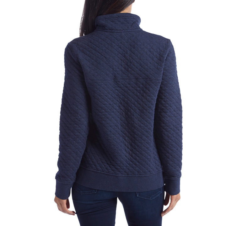 Patagonia Cotton Quilted Snap-T Pullover - Women's Navy Blue