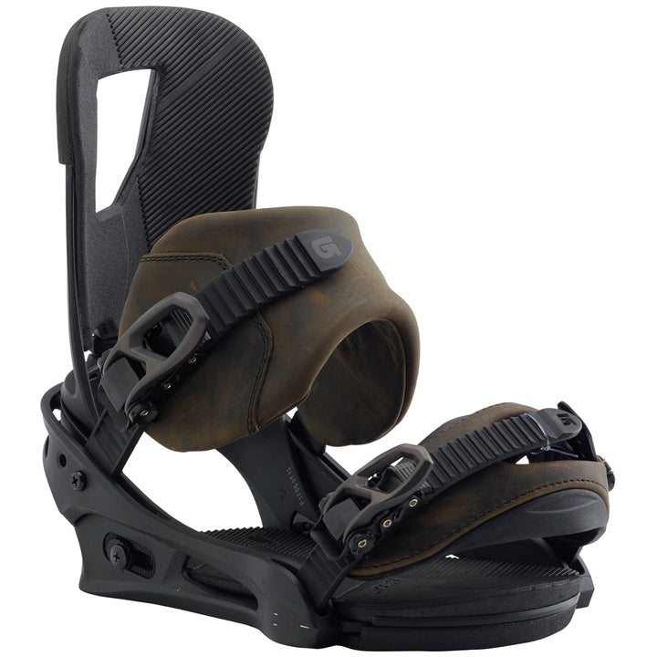 Burton Cartel Leather Snowboard Bindings 2018 Eternal Black