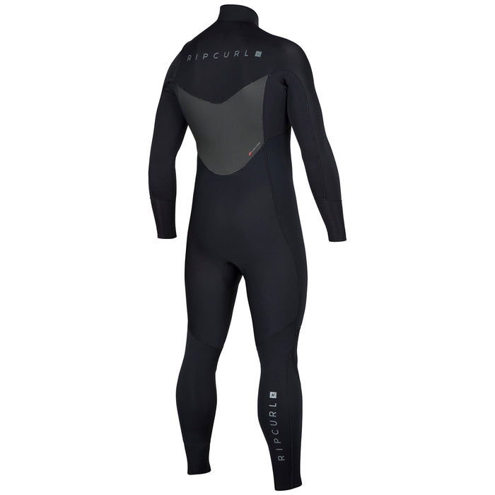 Rip Curl 4/3 Dawn Patrol Chest Zip Wetsuit Black
