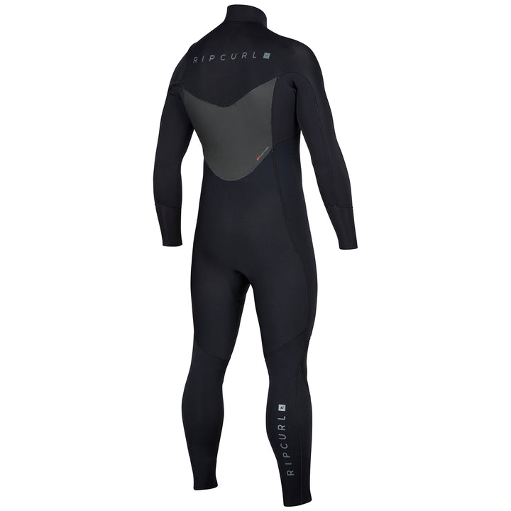 Rip Curl 4/3 Dawn Patrol Chest Zip Wetsuit Black