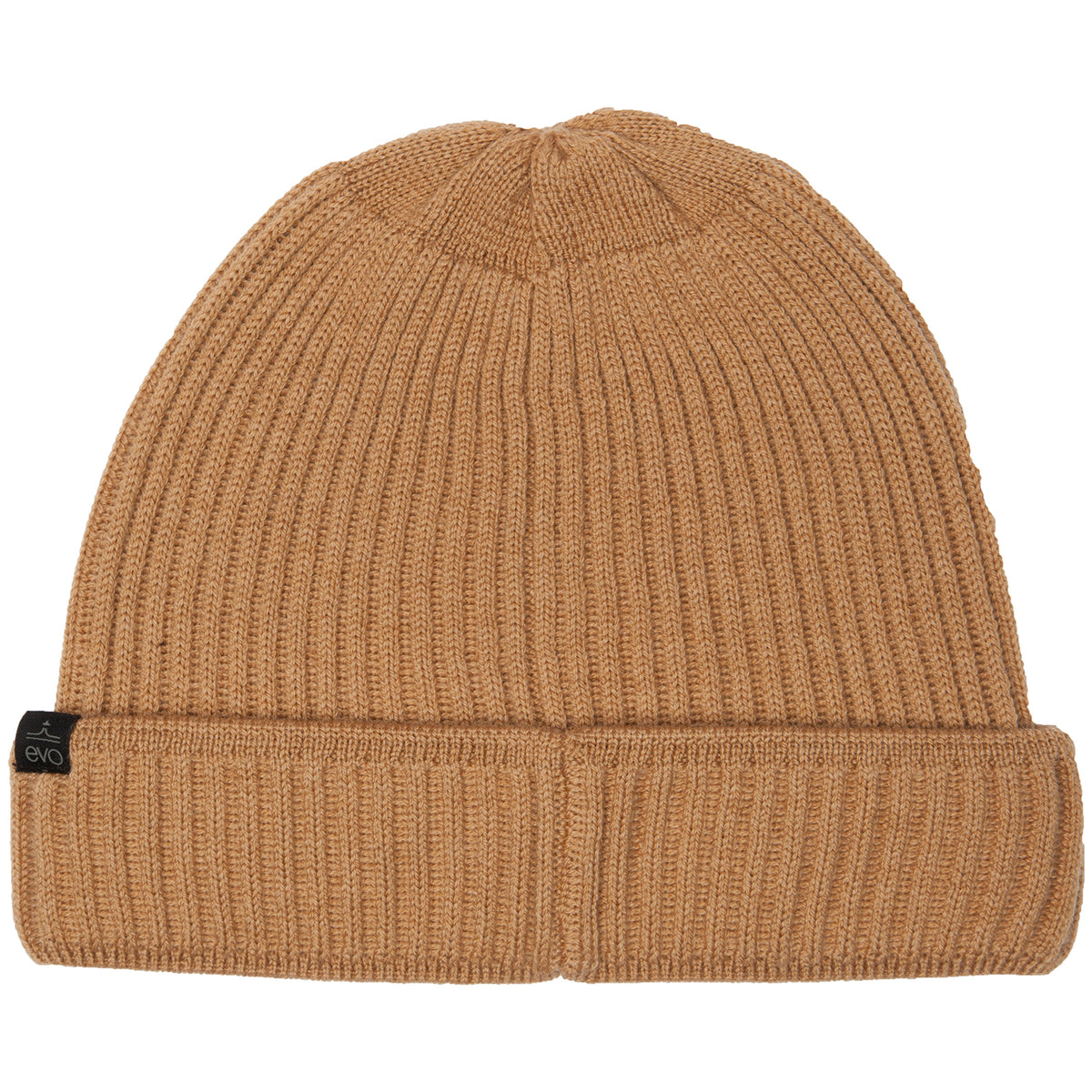 evo Merino Cuff Beanie Camel